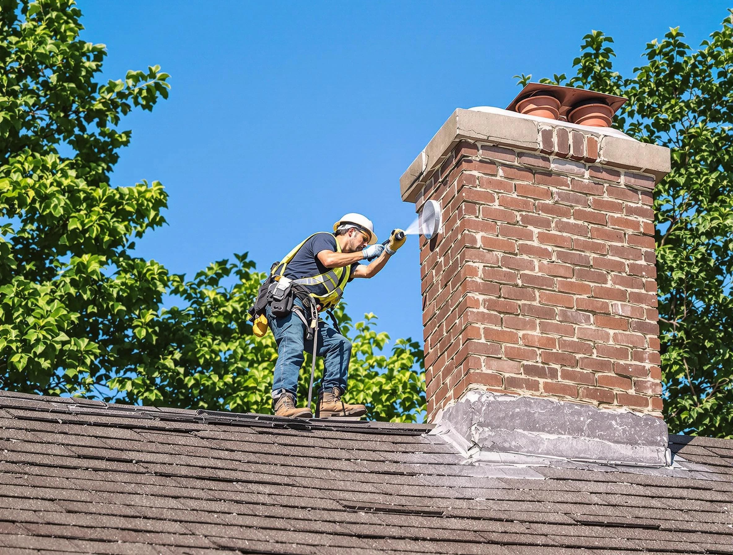 Munhall Chimney Sweep performing an inspection with advanced tools in Munhall, PA