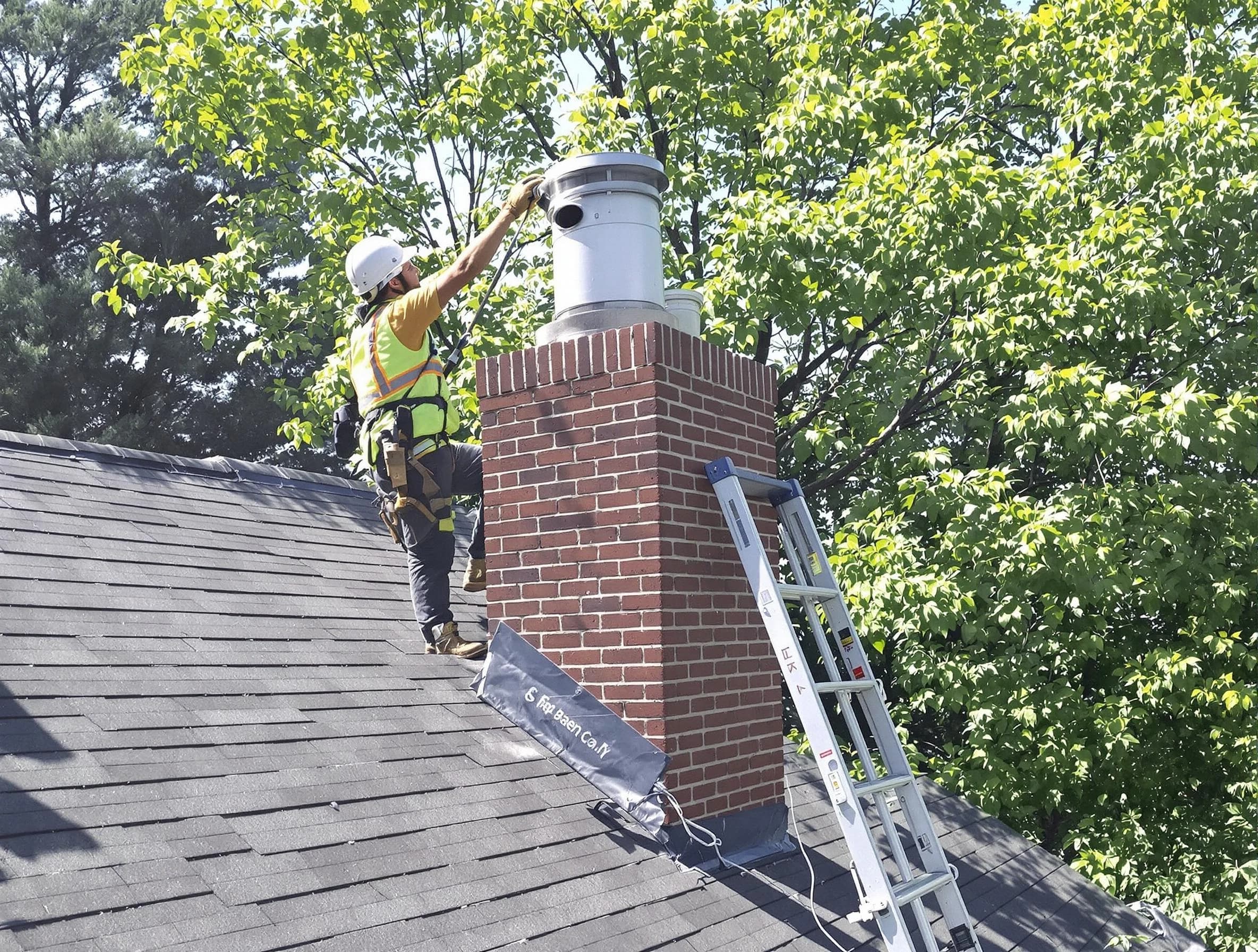 Chimney liner inspection by Munhall Chimney Sweep in Munhall, PA