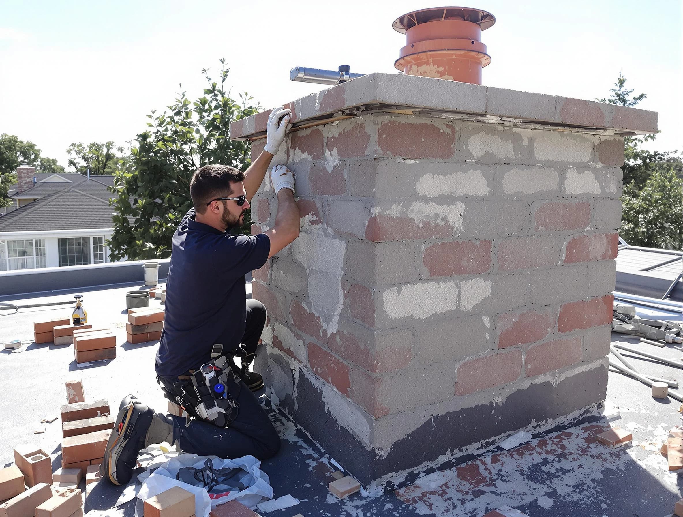 Advanced chimney repair process by Munhall Chimney Sweep in Munhall, PA