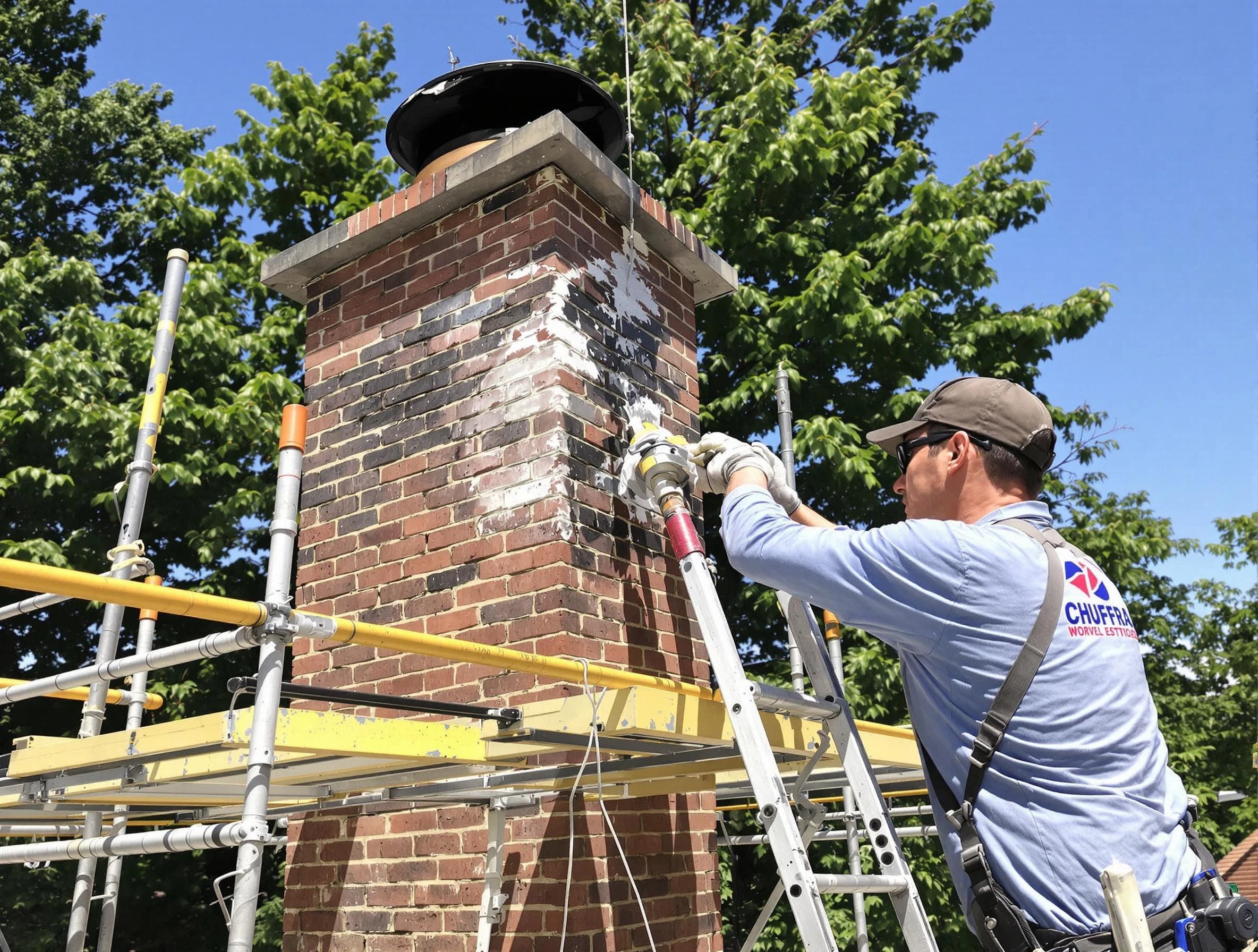 Structural chimney repair by Munhall Chimney Sweep in Munhall, PA