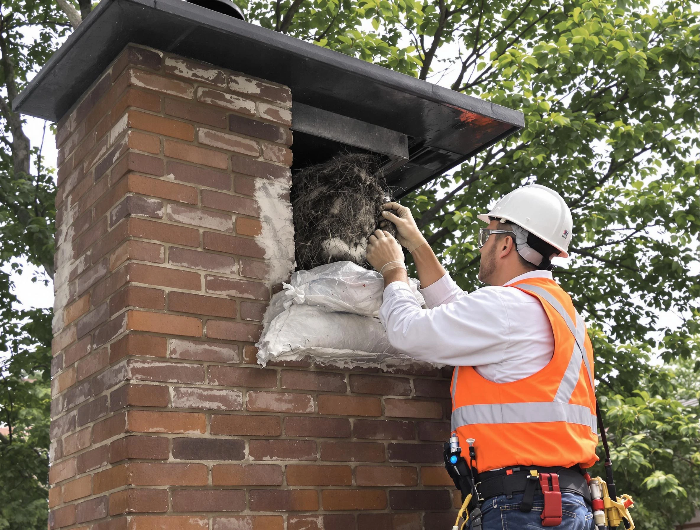 Humane removal of debris and animals by Munhall Chimney Sweep in Munhall, PA