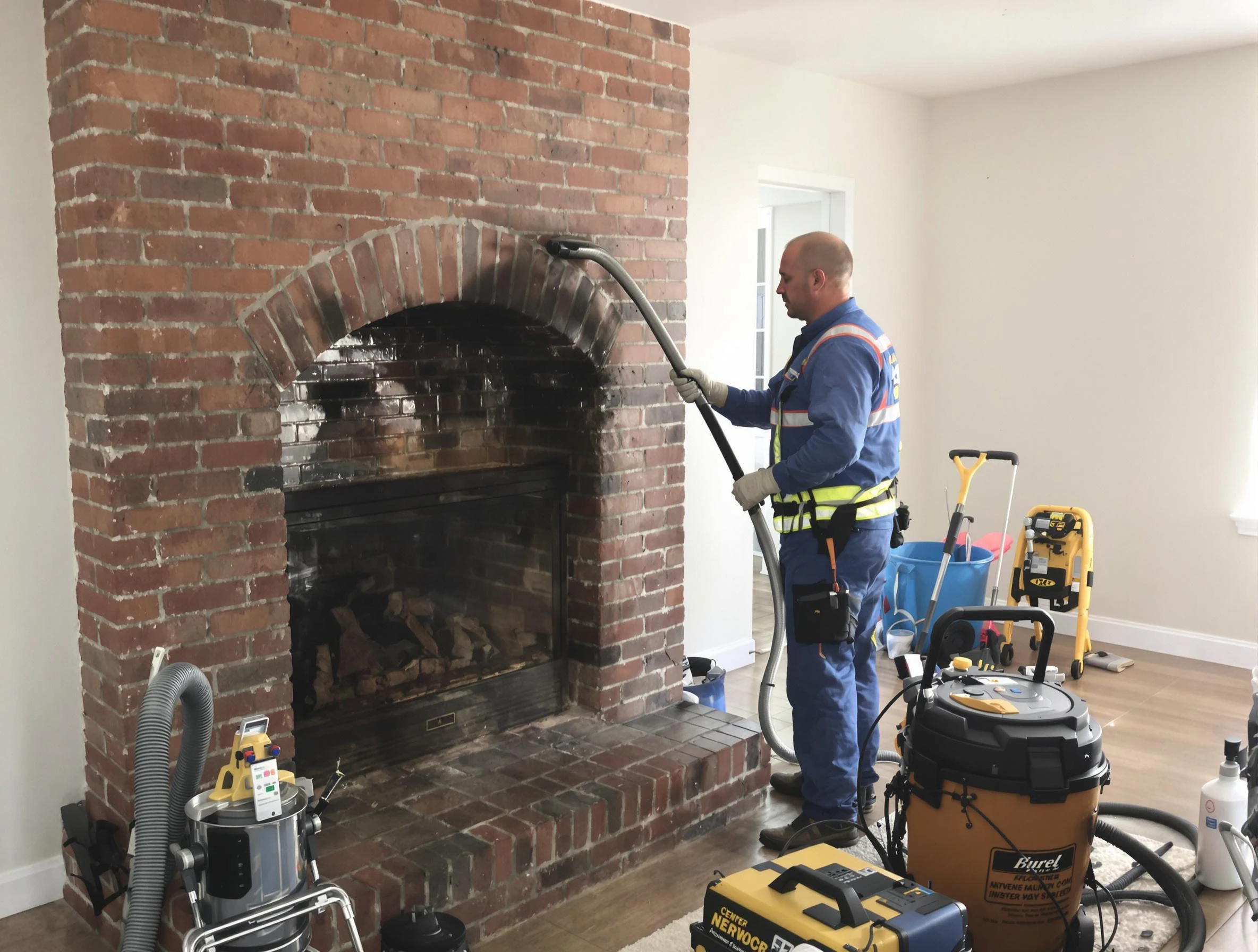 Munhall Chimney Sweep expert performing detailed chimney sweep in Munhall, PA