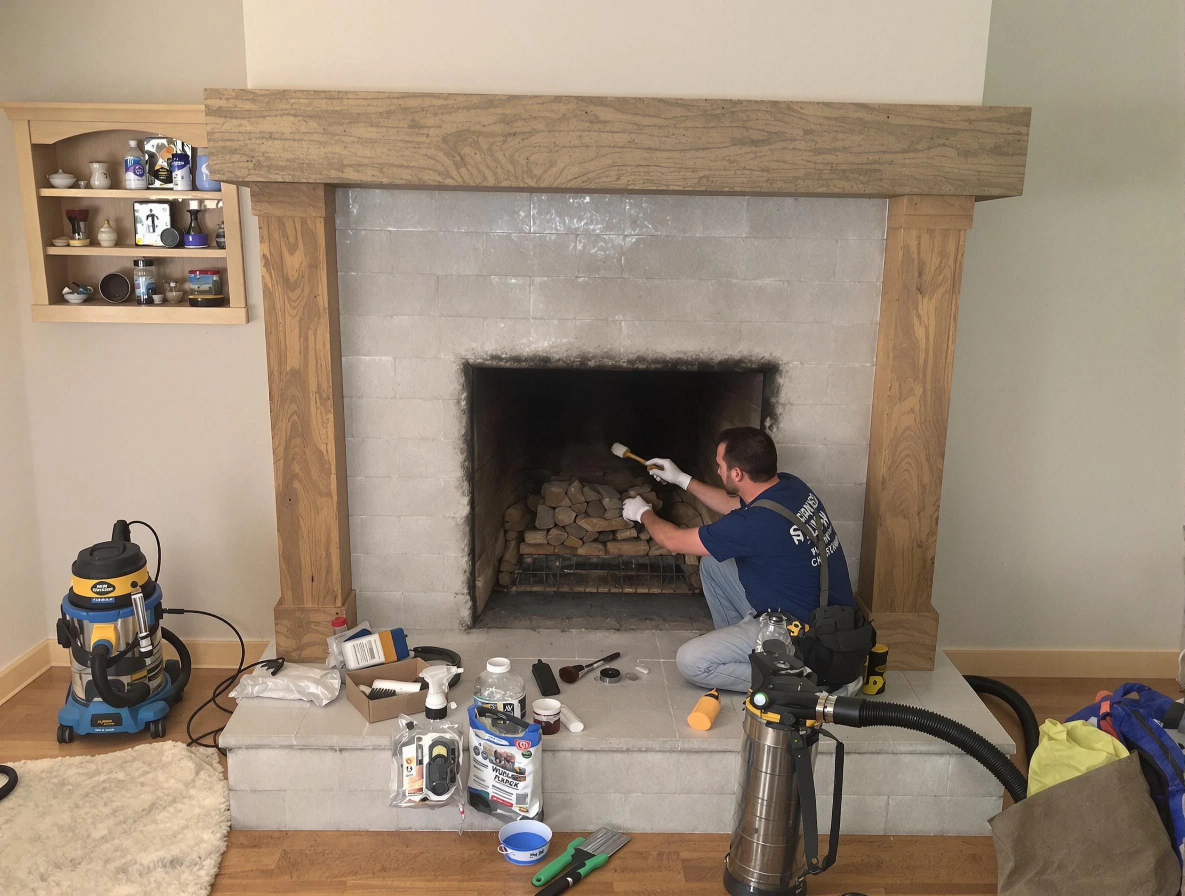 Detailed creosote removal process by Munhall Chimney Sweep in Munhall, PA